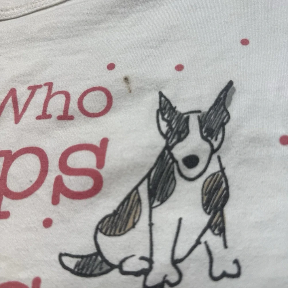 Vintage 90s She‎ Who Sleeps With Cats Night Sleep Shirt One Size